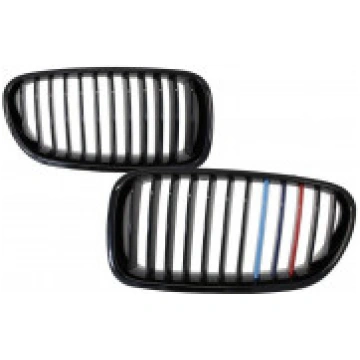 Priekšējās restes melnās glancētās BMW 5 F10/F11 M