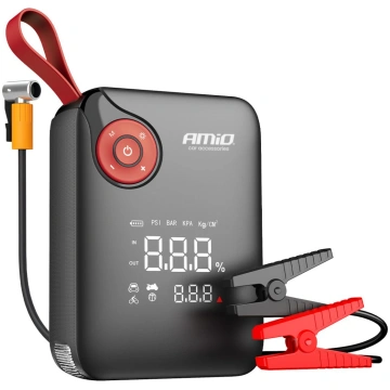 Pārnēsājams mini 4in1 akumulatora starteris/LED/ga