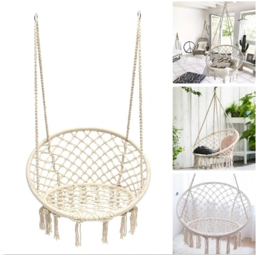 Dārza šūpoles "Stārķa ligzda" Boho stila piekarama