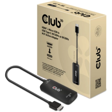 Adapteris Club 3D HDMI + Micro USB to USB Type-C 4