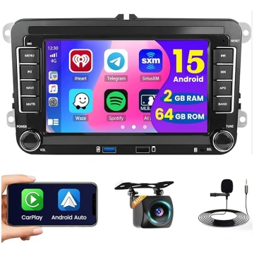 Hikity Android 15 Auto radio ar satelīta navigācij