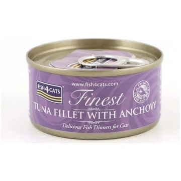 Fish4cats labākā tunča fileja ar anšoviem 70g