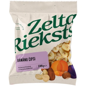 Banānu čipsi 100g ZELTA RIEKSTS