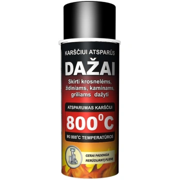 Karstumizturīga krāsa 910 melna (400ml) 4779022360