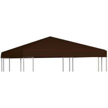 VidaXL nojumes jumta pārsegs, 310 g/m², 3x3 m, brū