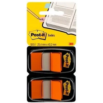 Index kartītes Post-it (Post-IT) 3M 680-O2EU oranž