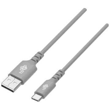 Cable USB-USB C 2m silicone grey Quick Charge ( AK
