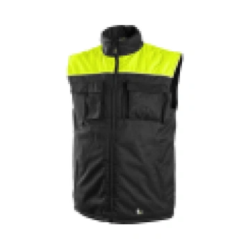 Veste SEATTLE, apsildāma, melna/dzeltena (līdz 12 
