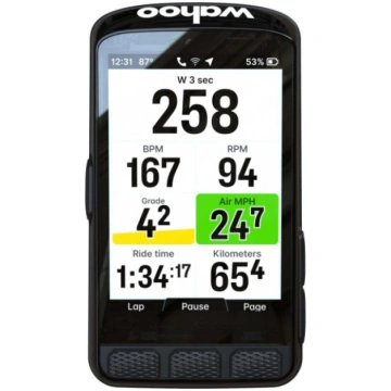 Bezvadu velodators Wahoo Elemnt Ace GPS melns