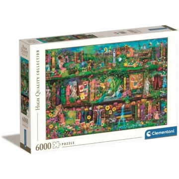 Puuzle 6000 gab. Clementoni — Garden Shelf, liels 