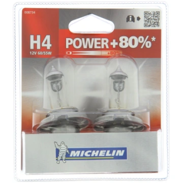 Michelin 008734 Power +80% 2 spuldzes H4 12V 60/55