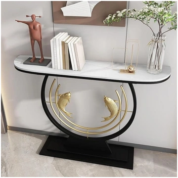 Console for Entrance Area with Metal Base, Hallway