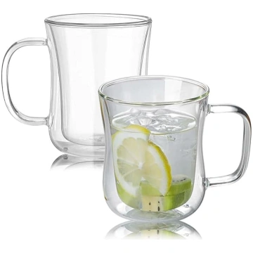 Divu 400 ml divstūra Latte Macchiato glāžu komplek