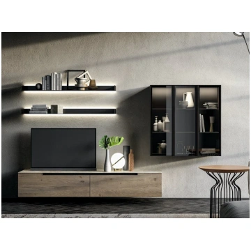 Modular wall unit SLIM UP 07 By Dall'Agnese