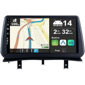 Android 14 Auto Radio priekš Renault Clio 3th (200