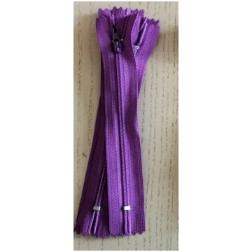 Cerniera nylon - Viola / 13 cm