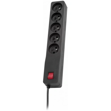Surge protector ZX 510, 1L, 1,0m, black | 19660084