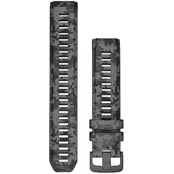 Garmin Silicone band, 22mm, Graphite Camo - for In