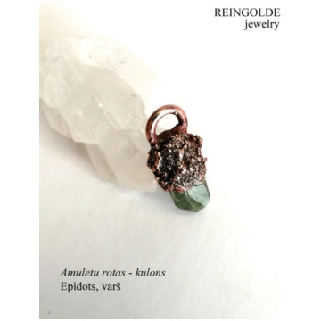 Amuleta rotas- kulons. Epidots, varš Reingolde
