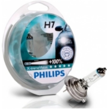 PHILIPS autospuldze H7 12V 55W PX26d X-treme Visio
