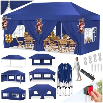 KESSER® Gazebo Folding Gazebo 6 x 3 m Marquee with