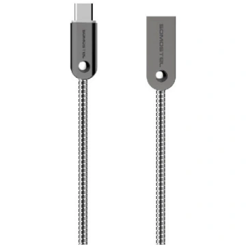 SOMOSTEL CABLE TYPE-C 3.1 METALIC/SILVER SMS-BJ01