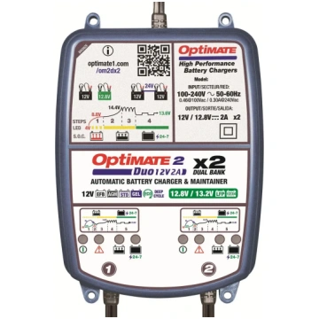 Tecmate Optimate 2 Duo akumulatoru lādētājs - TM57