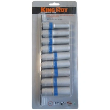 1/2" Dr. Deep socket set 9pcs. 6pt KingRoy