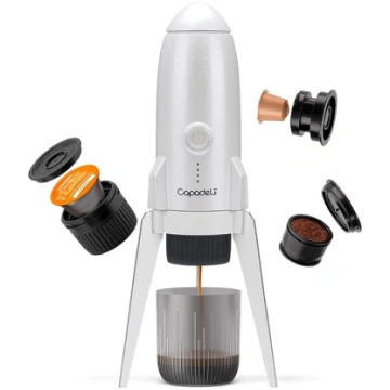 3-in-1 portatīvais espresso automāts ceļojumā, paš