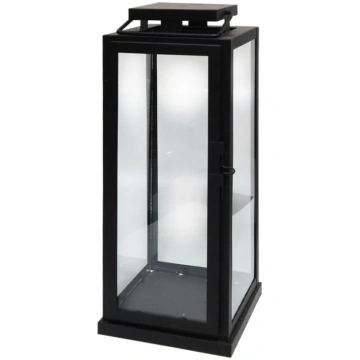 ARTFLOW Laterna Tower 15x15x37cm, melna