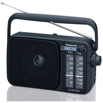 Panasonic portatīvais radio, melns (RF-2400DEG-K)