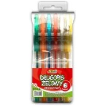 Pildspalvas gēla 0.7mm 6gb krāsainas Penmate