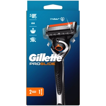 GILLETTE Fusion5 ProGlide 2 maiņas kasetnes + skuv