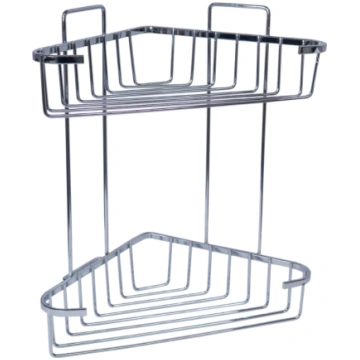 Plaukts stura divstavigs Eden 16x28x33cm hromets 9
