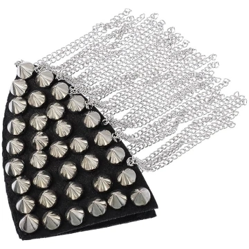 SHINEOFI Modische Schulterklappe mit Quastenkette 