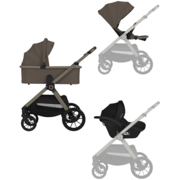 Universālie rati Lionelo Layla 3in1, taupe krās