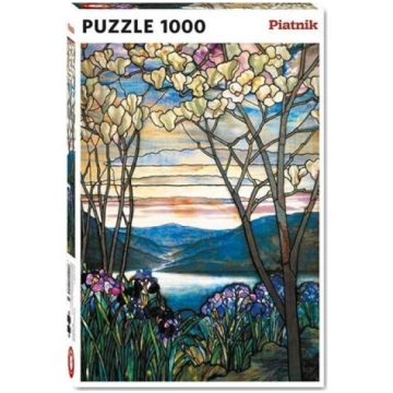 Piatnik Puzzle - 1000 Tiffany, Magnolie i Irysy PI
