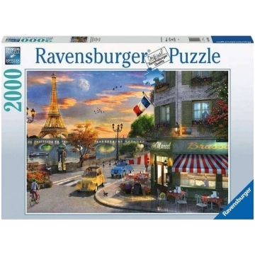 Ravensburger Puzzle 2000el Zachod slonca w Paryzu 