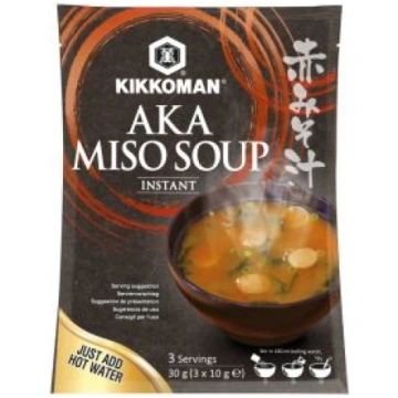 Ātri pagatavojama sarkanā (Aka) Miso zupa, Kikkoma
