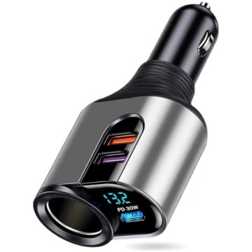 Super PD30W Auto lādētājs Cigarešu aizdedzinātāja 