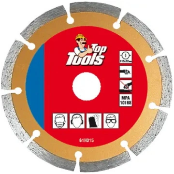 Top Tools segmenta dimanta disks 115 mm ar 22,2 mm