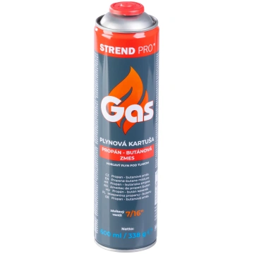 Gāzes balons 600ml 338gr, propāns - butāns, vītne 