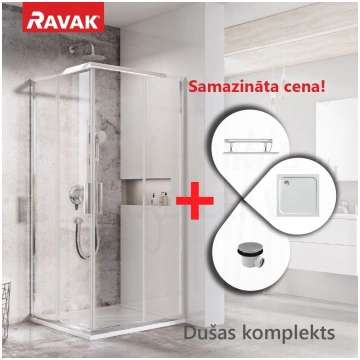 AKCIJA RAVAK dušas kabīnes komplekts BLIX SLIM BLS