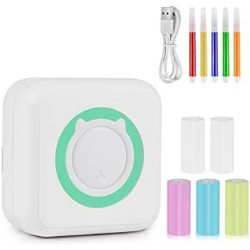 GuKKK mini printeris, mobilais fotoprinteris, pārn