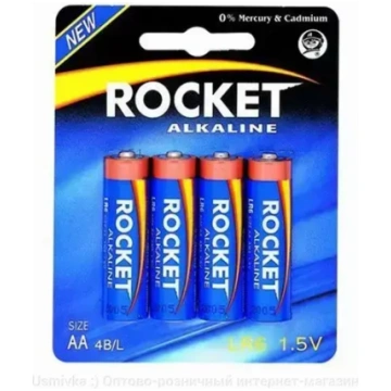 Rocket LR6-4BB (AA) sārma baterijas, 4 gab