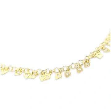 Elegant Anklet in Gold-Plated 925 Sterling Silver 