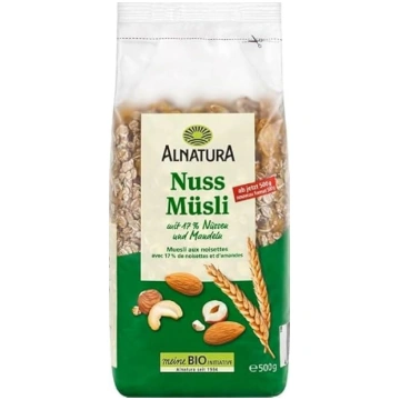 Alnatura bioloģiskās riekstu pārslas ar 17 % rieks