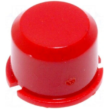Button | round | red | Ø9.6mm | plastic MEC 1D08