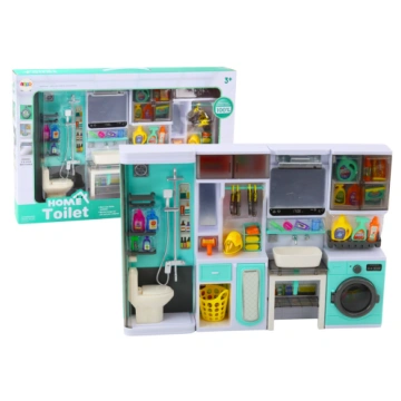 Bathroom Play Set 4in1 Shower Toilet Washing Machi