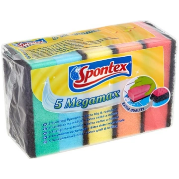 Tīrīšanas sūklis Spontex Megamax, daudzkrāsaina, 5